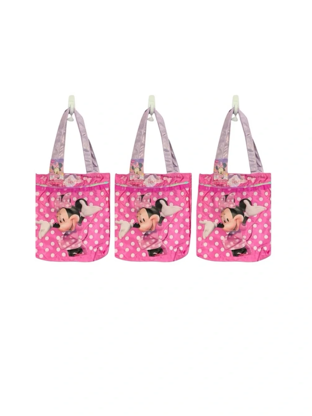 Disney Minnie Mouse Satin Bags Bundle of 3